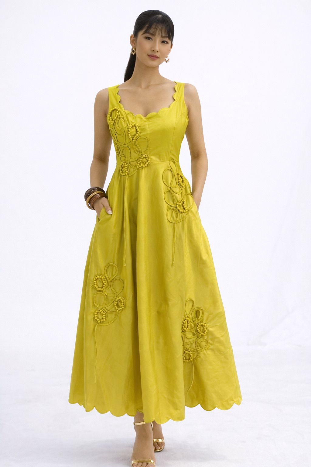 VELORA silk dress