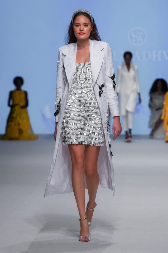 HAWAI Blazer With 3D Botanical Applique
