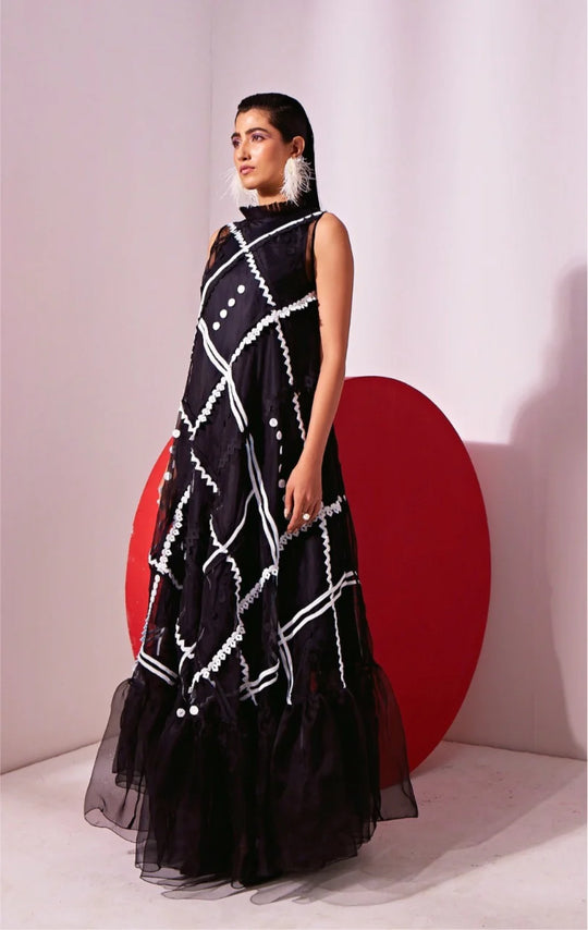 IRA Organza Trapeze Dress