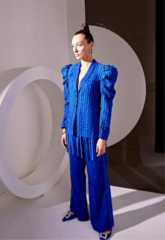 MAXIM PantSuit With All Over Applique