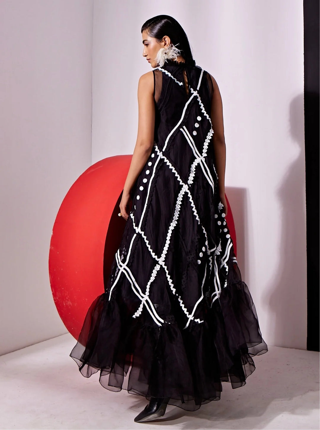 IRA Organza Trapeze Dress