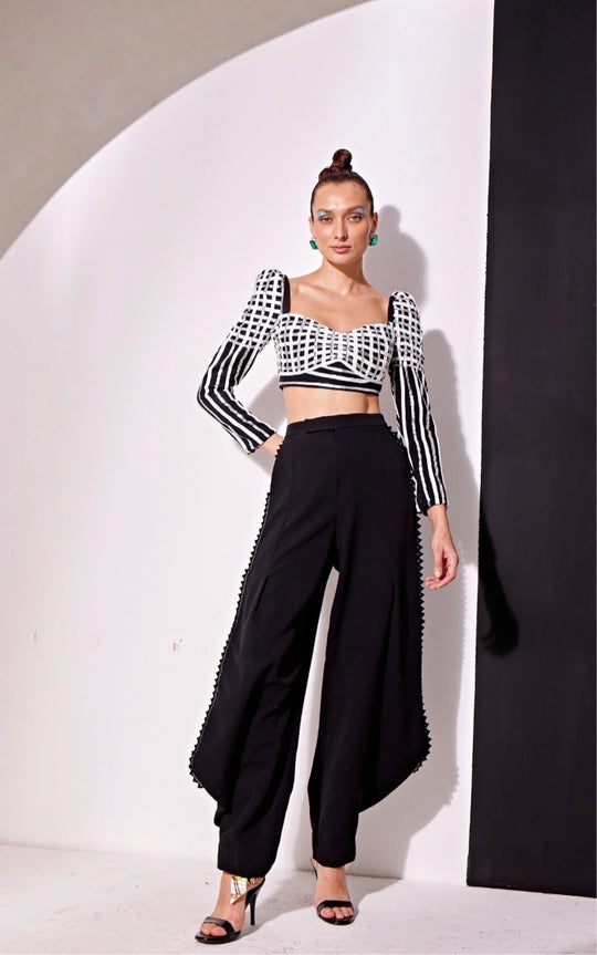 JOJO Metallic top and pants set