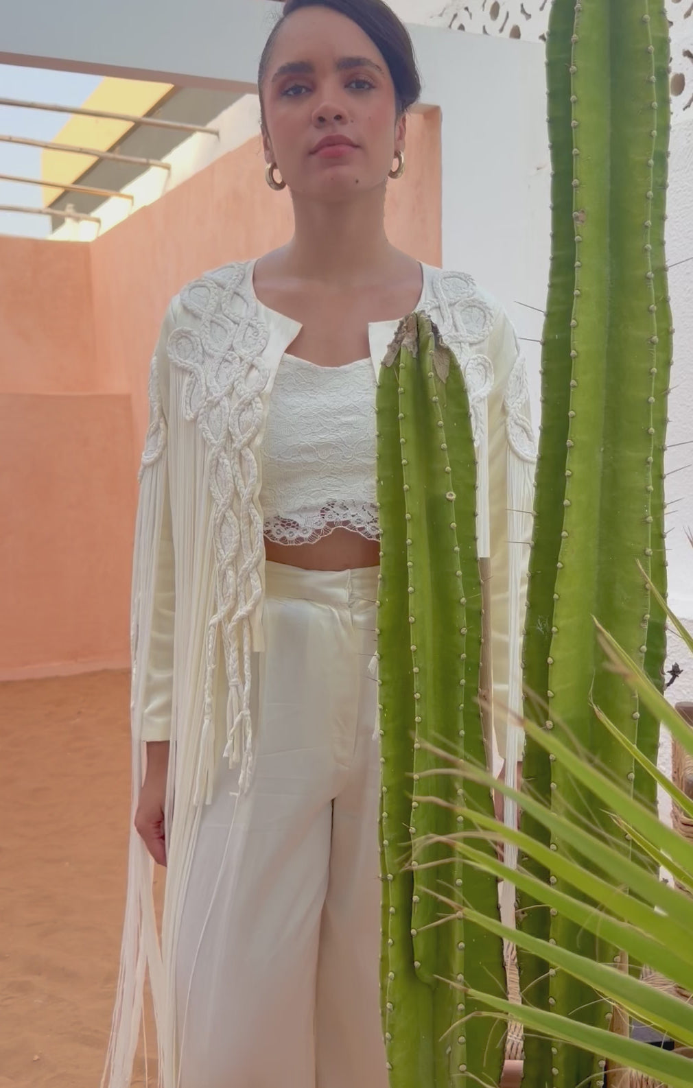 BOHO FRINGE JACKET SET
