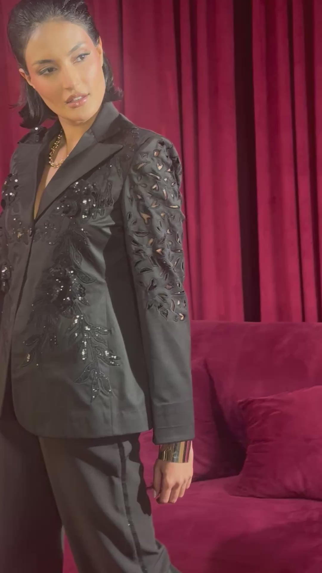 SIRI embellished pantsuit