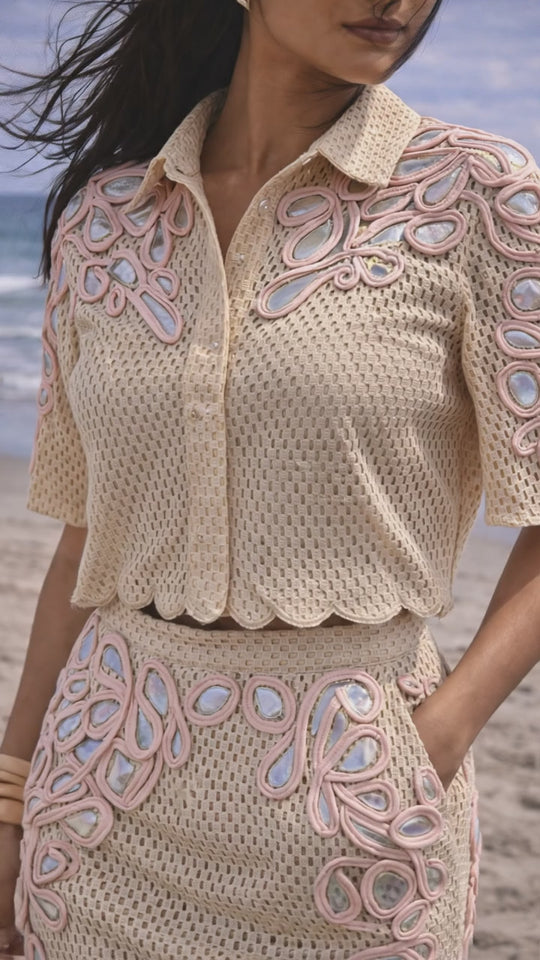 NOVA mesh skirt and top