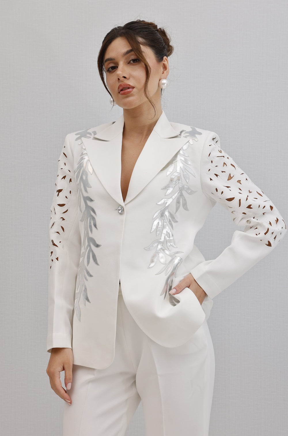 URJA metallic pantsuit