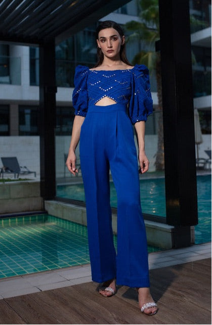 AMINA Criss Cross Jumpsuit