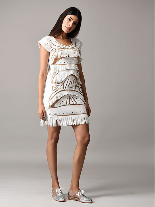 FRG Handcrafted Cutwork Dress