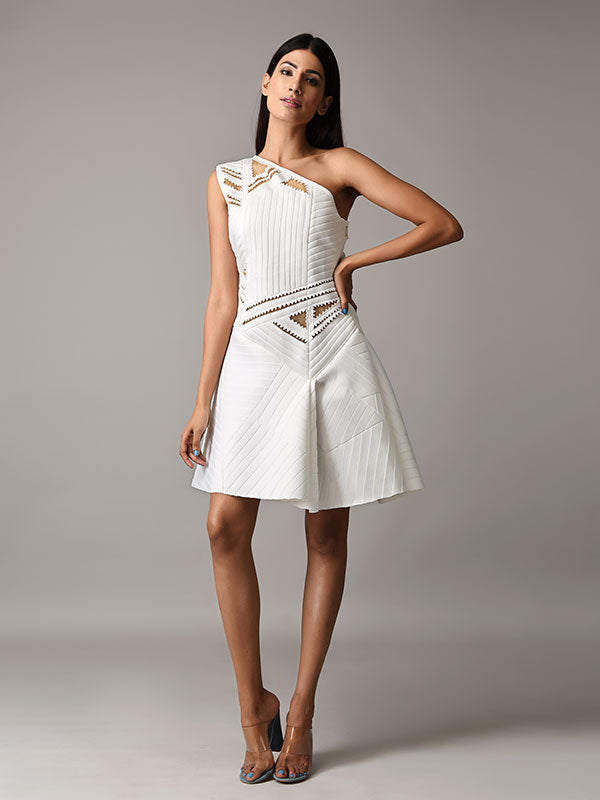 TRG Structured Dress W/Cutwork