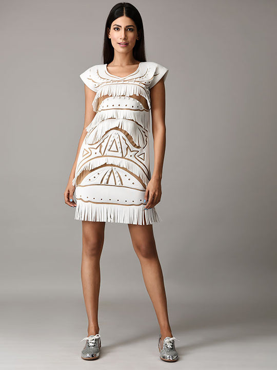 FRG Handcrafted Cutwork Dress