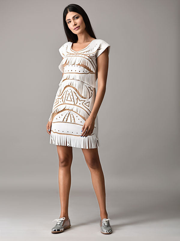 FRG Handcrafted Cutwork Dress