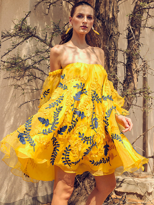MOHA Organza Off Shoulder Dress