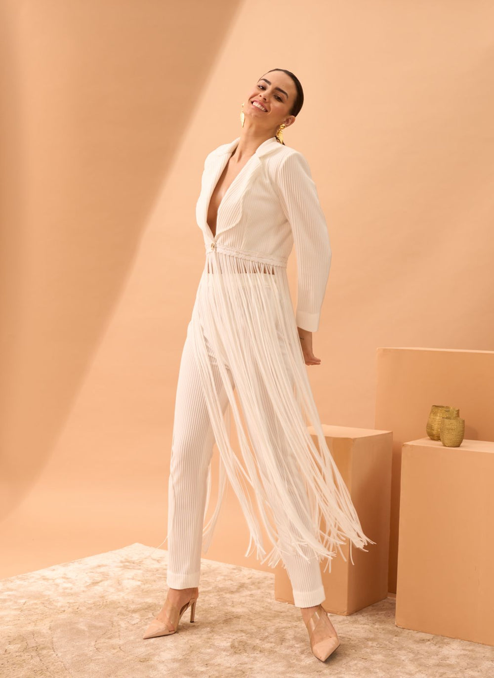 FRIA Fringe Pantsuit