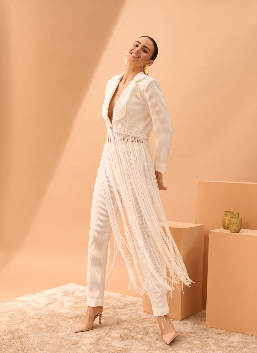 FRIA Fringe Pantsuit
