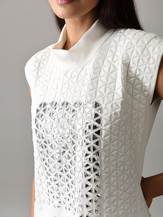 SPORT Metallic-Applique Shift Dress