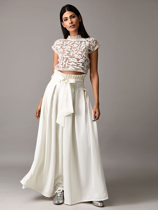 TRST - Tetris Organza Crop Top