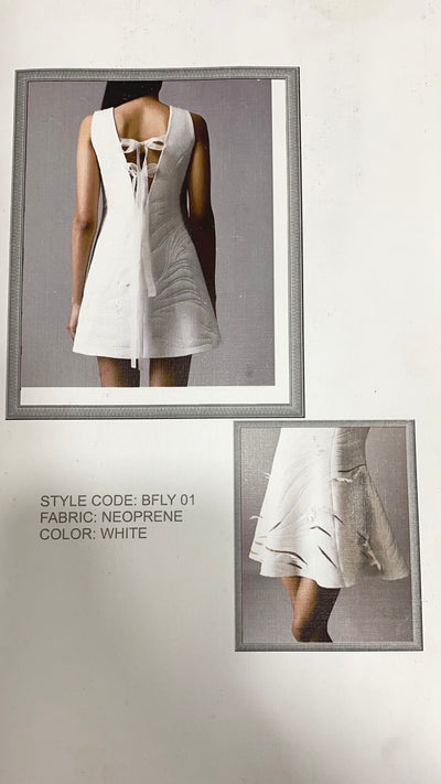BFLY Cutwork Dress With 3D Appliqué