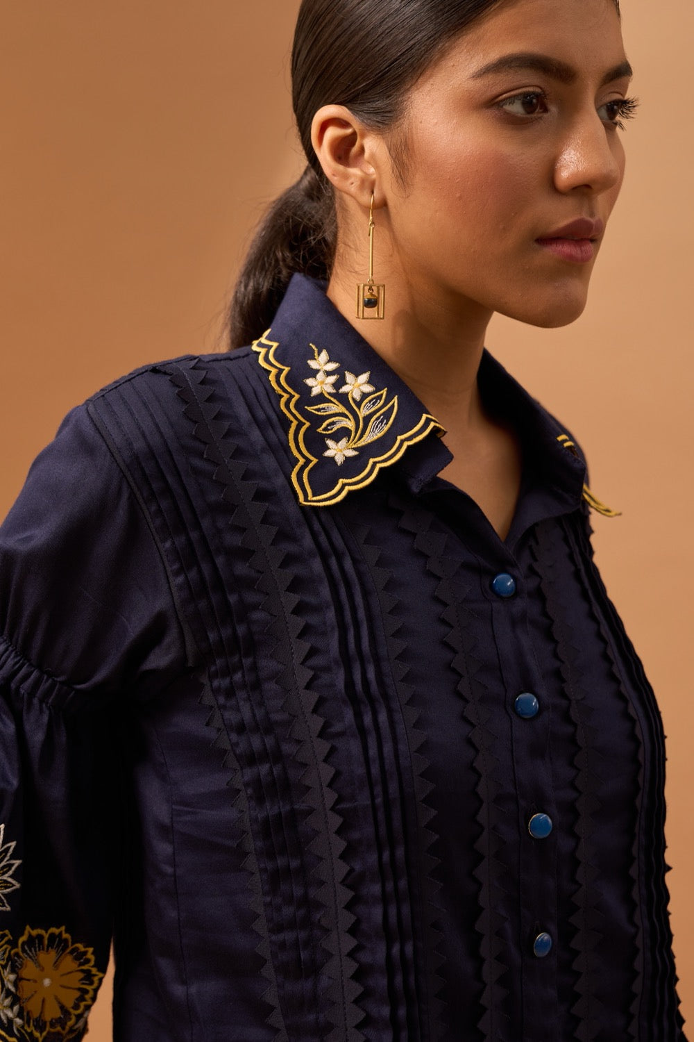 AMALFI - Embroidered Shirt And Shorts