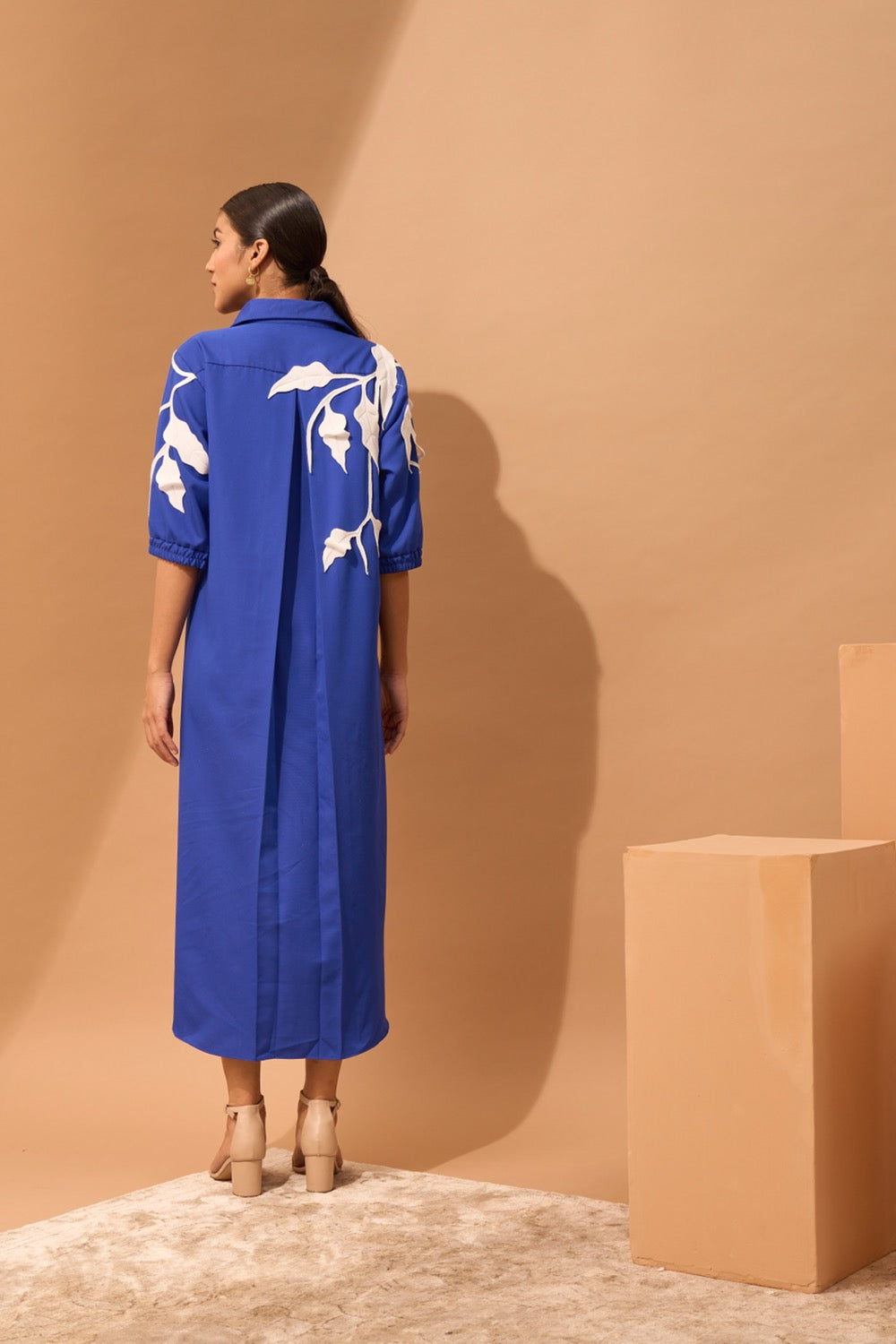 ALOHA Botanical Appliqué Shirtdress