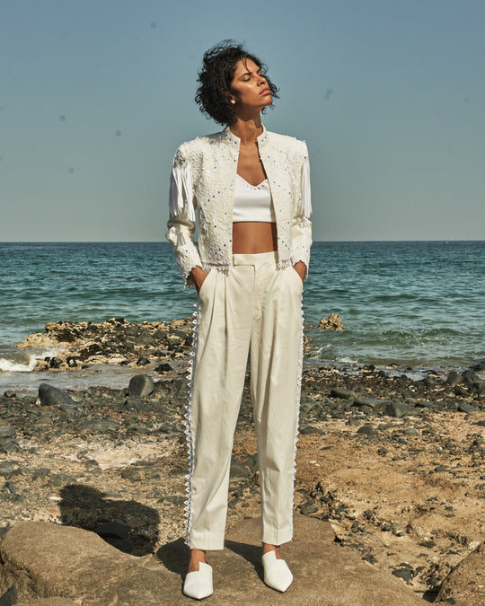 JAIPUR(W) Geometric-Appliqué Co-Ord Set