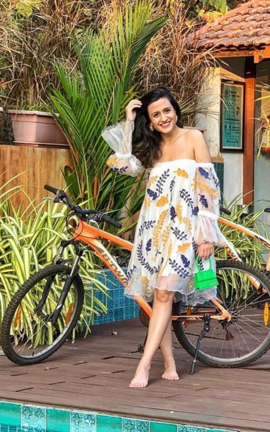MOHA Organza Off Shoulder Dress