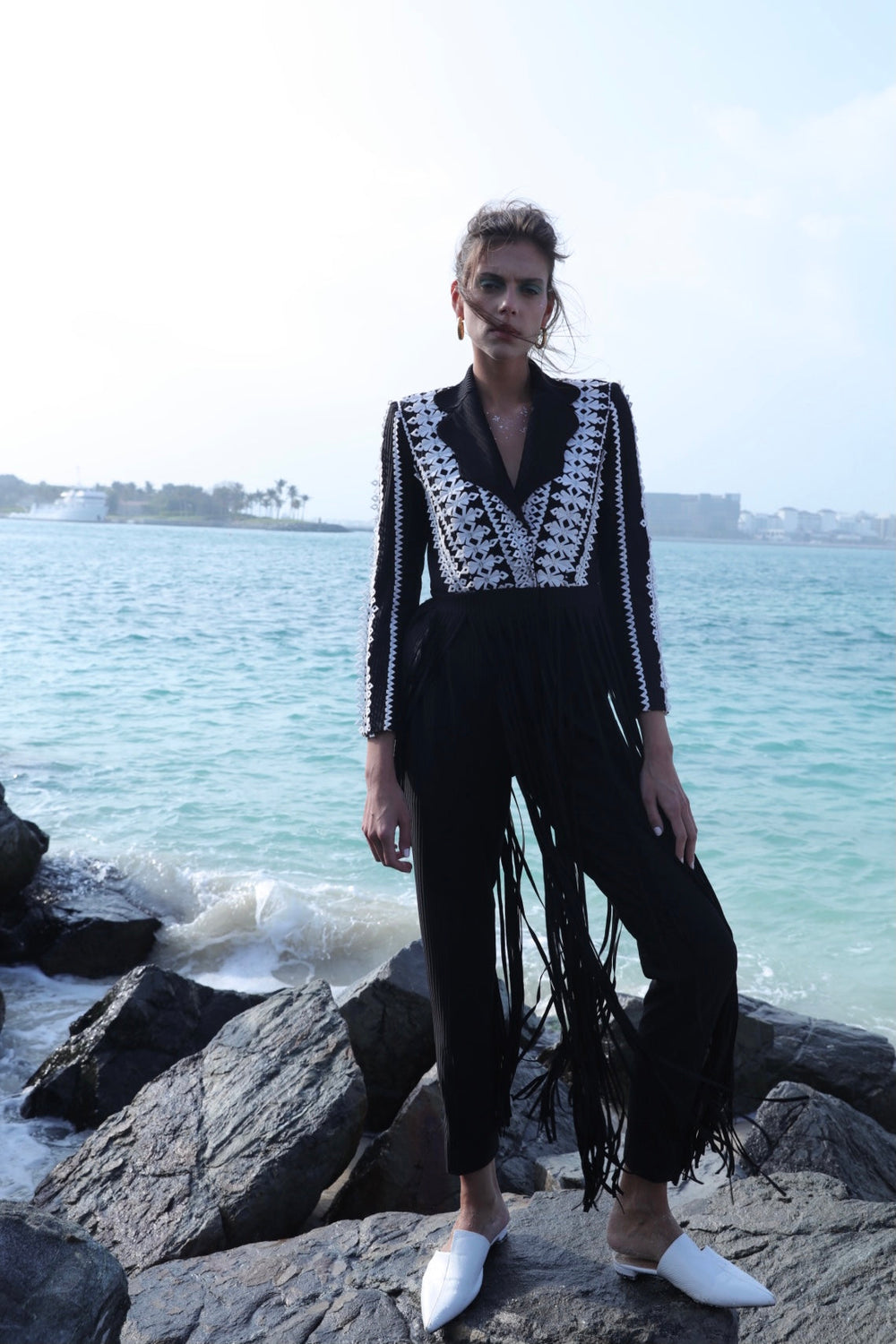 NOIR Fringe Suit