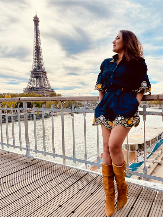 AMALFI - Embroidered Shirt And Shorts