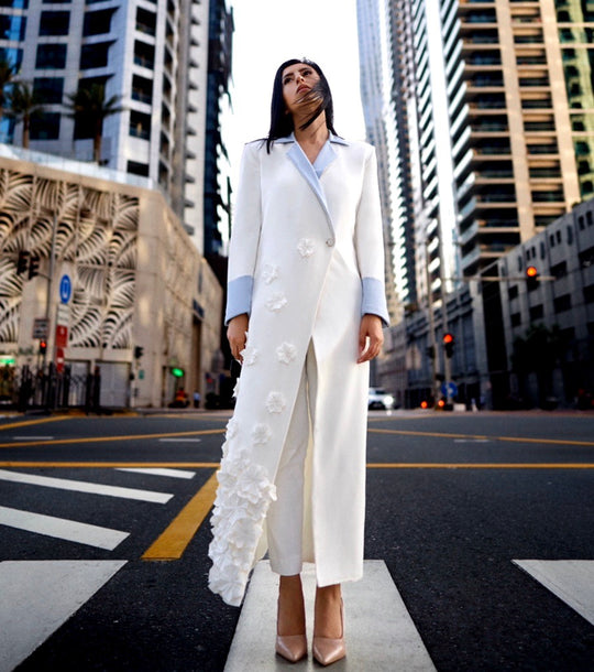 BOYA Floral Textured Blazer-Suit