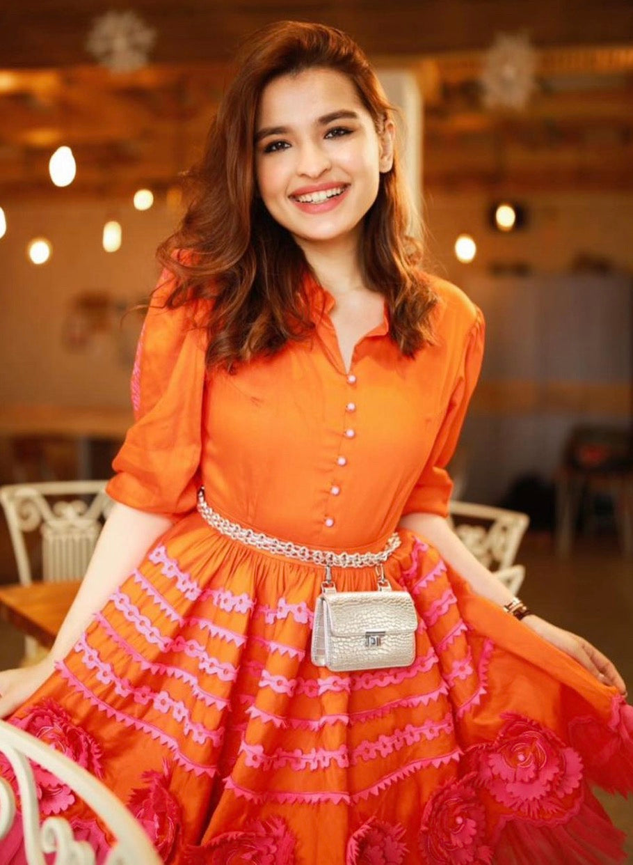 PALOMA Dress With 3D Roses