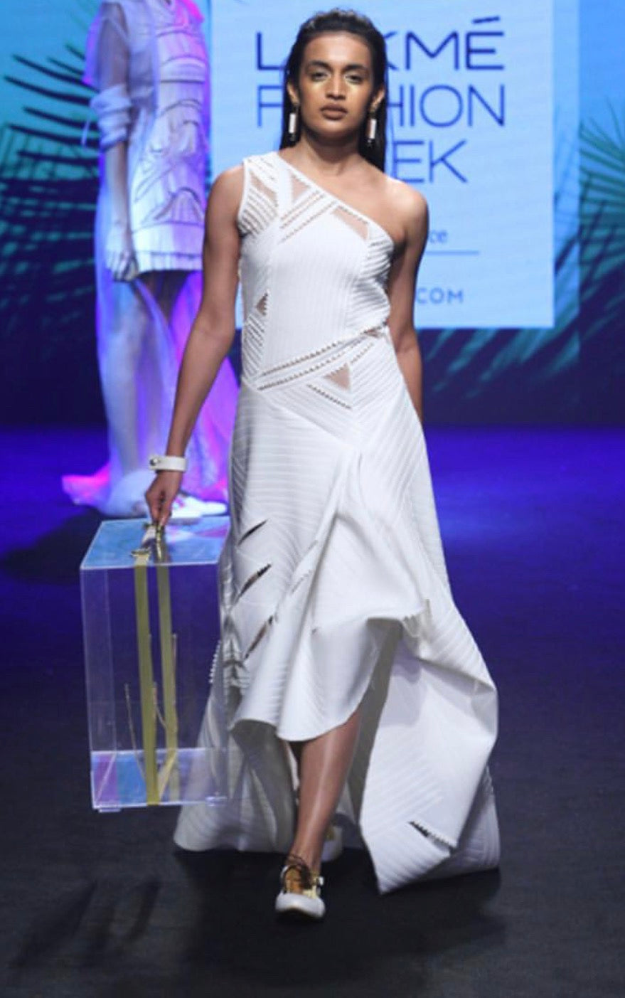 ISLA One-Shoulder Structured Dress