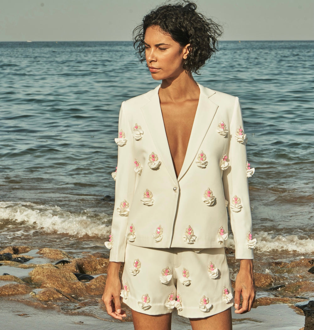 FLEUR Embellished Short-Suit