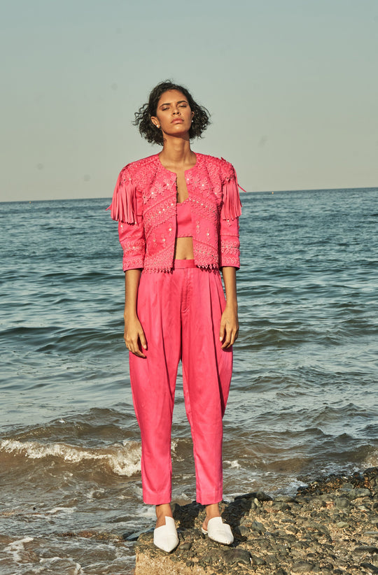 JAIPUR(P) Geometric-Appliqué Co-Ord Set