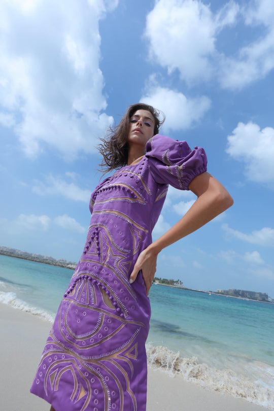 AZTEC Cutwork Dress