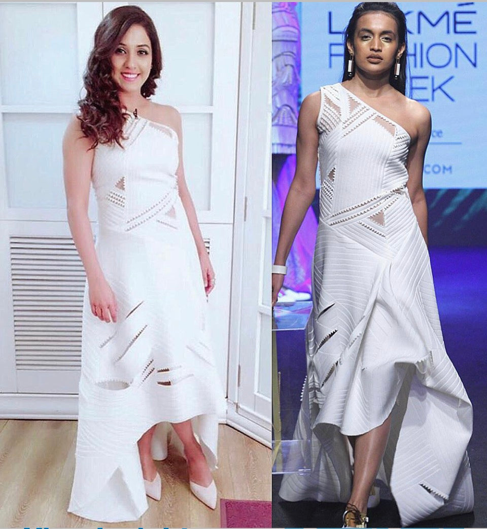 ISLA One-Shoulder Structured Dress