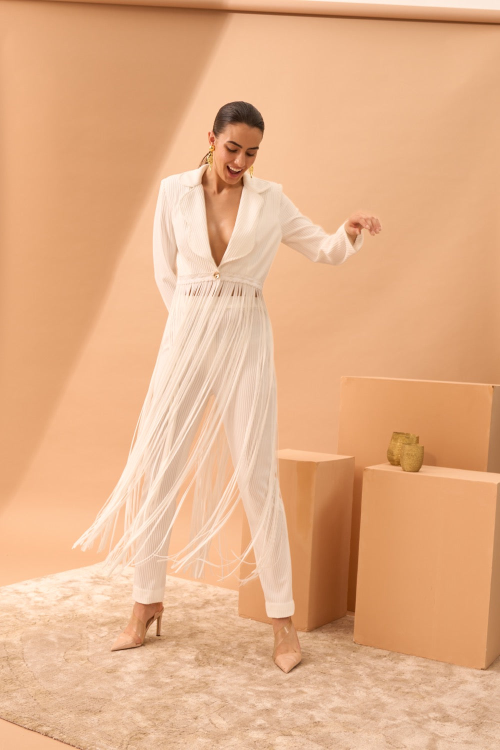 FRIA Fringe Pantsuit