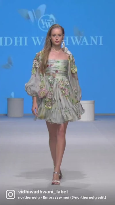 VINI botanical-print dress