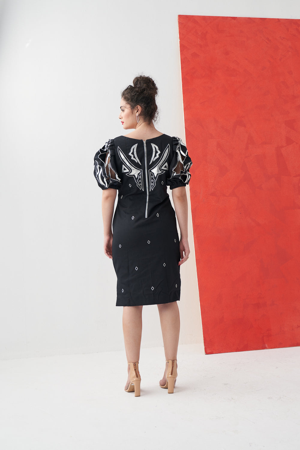 HANOI Silver Applique Dress