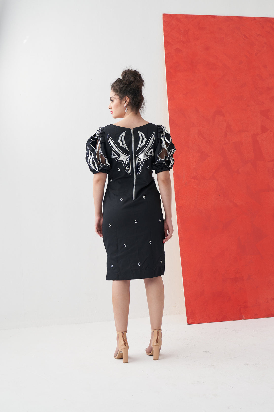 HANOI Silver Applique Dress