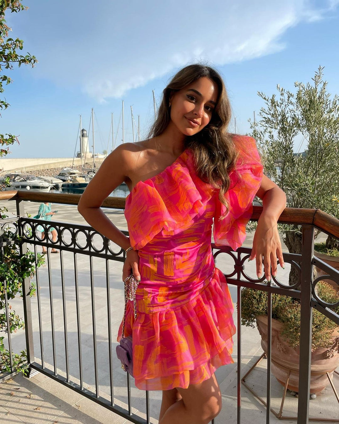 ARUBA Sculpted Ruffle Dress