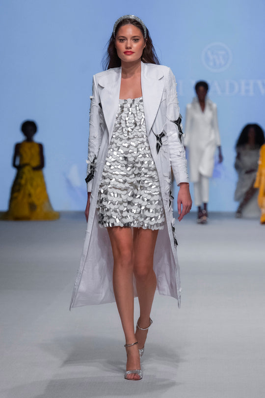 HAWAI Blazer With 3D Botanical Applique