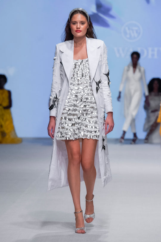 HAWAI Blazer With 3D Botanical Applique