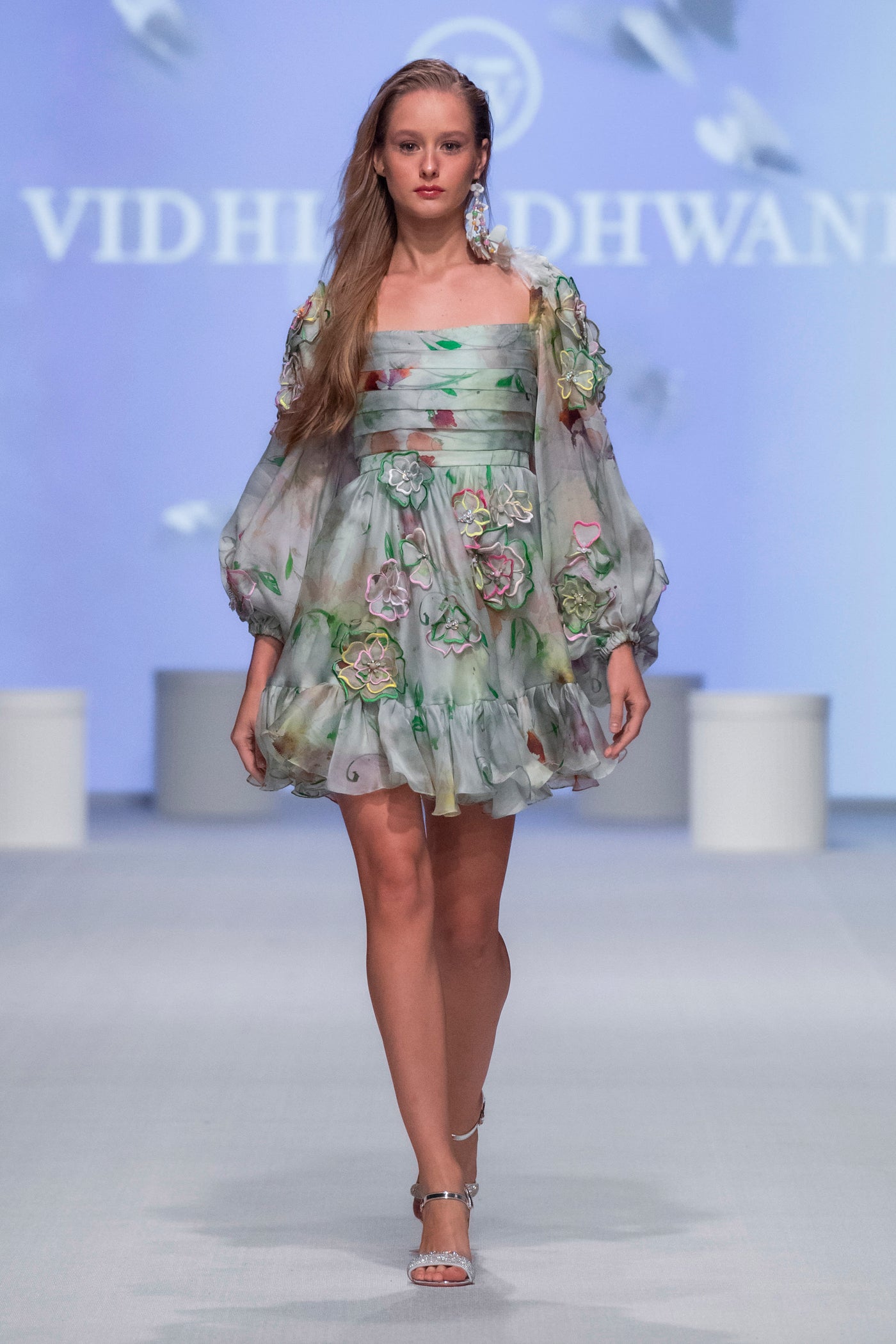 VINI botanical-print dress