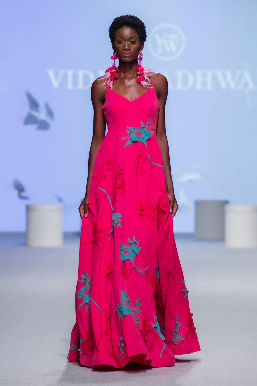 KIM Botanical Applique Gown