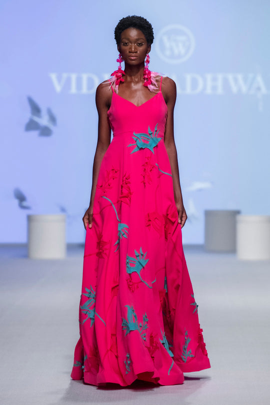 KIM Botanical Applique Gown