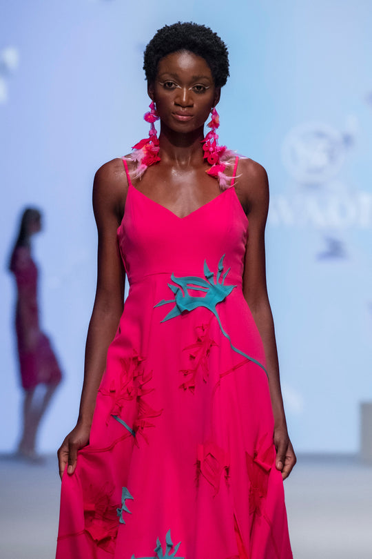 KIM Botanical Applique Gown