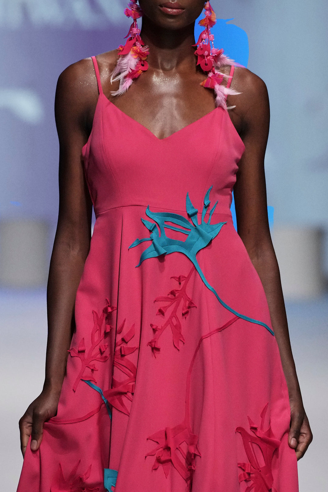 KIM Botanical Applique Gown