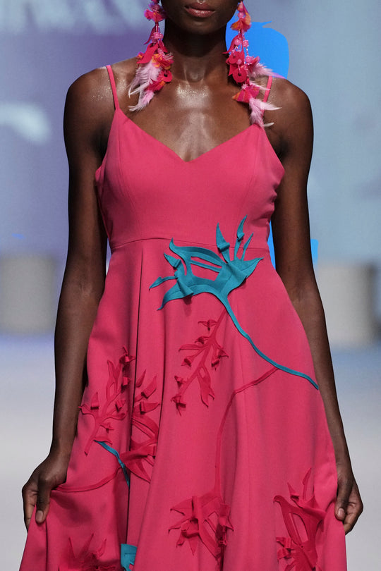 KIM Botanical Applique Gown