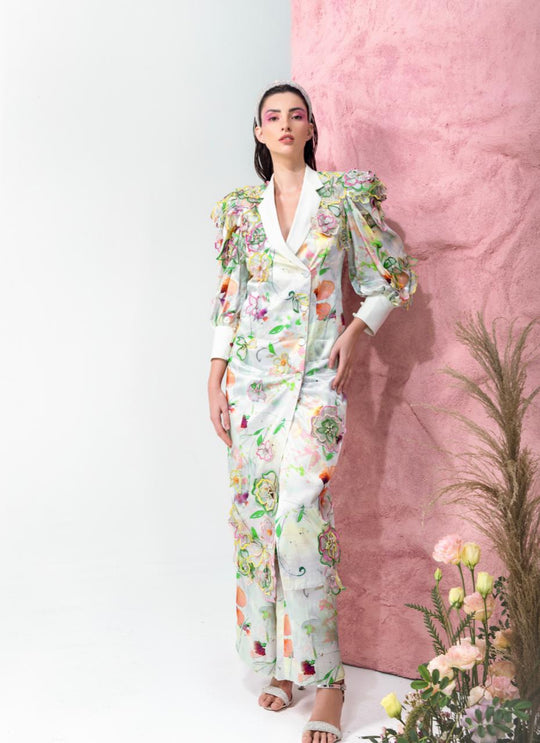 VENUS Printed Blazer And Pants