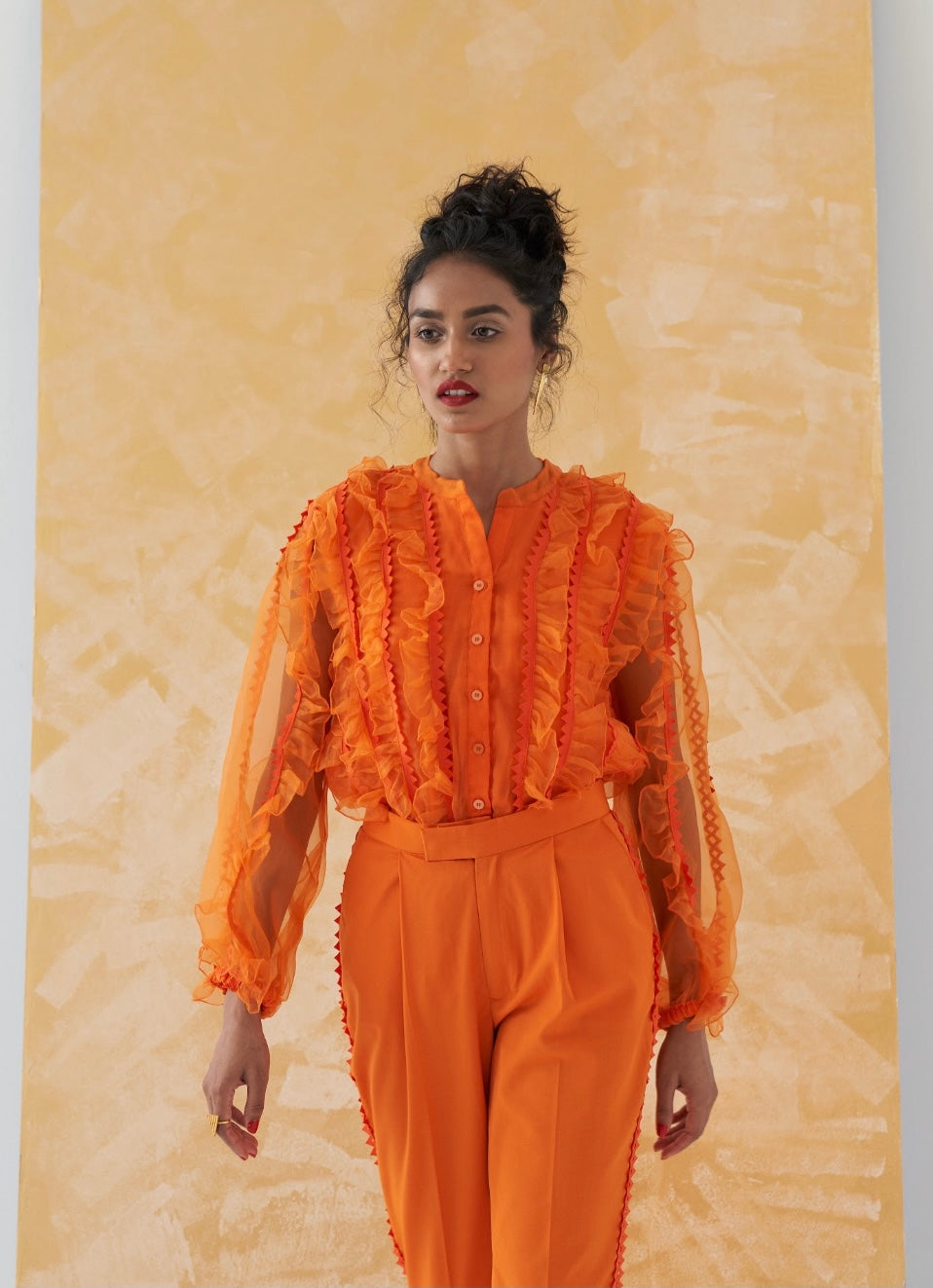 GINIA Ruffle Co-ord set