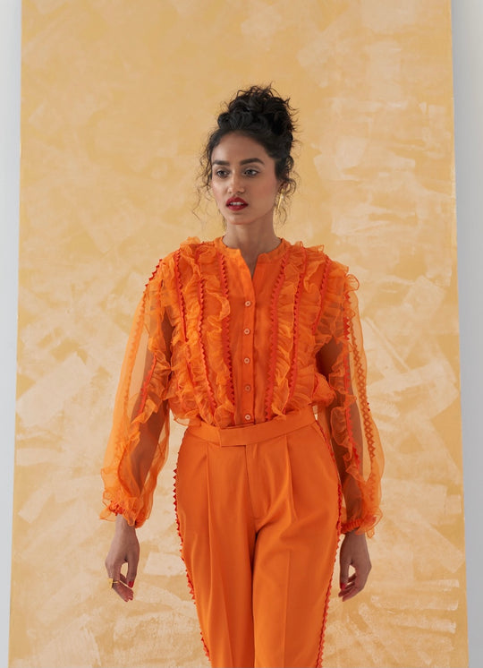 GINIA Ruffle Co-ord set